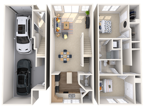 The Panatela - 2x2.5 - 1,231 sq. ft. The Panatela - 2x2.5 - 1,231 sq. ft. at Broadstone Towne Center, Albuquerque, NM, 87106